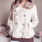 axes femme beige short coat