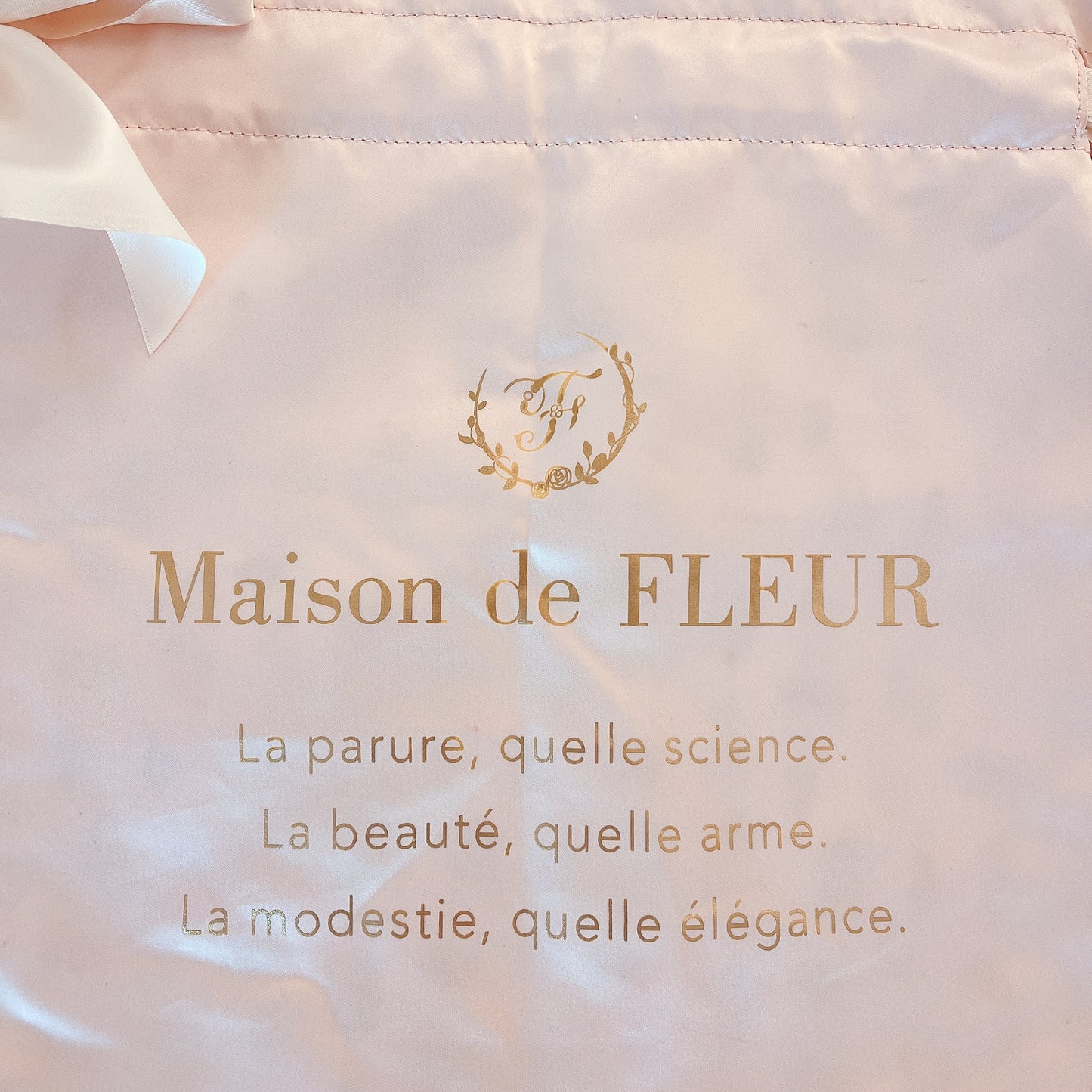 maison de fleur pink tote bag