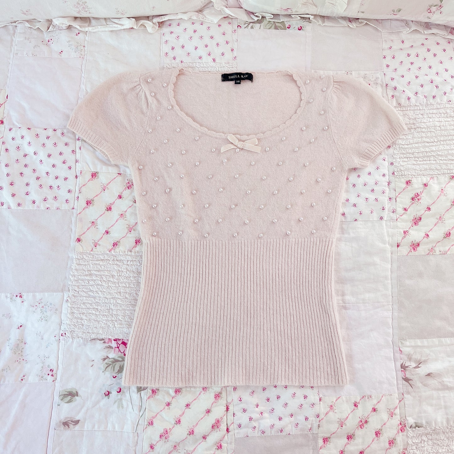 pink pearl accent top