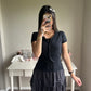 black cropped mini cardigan