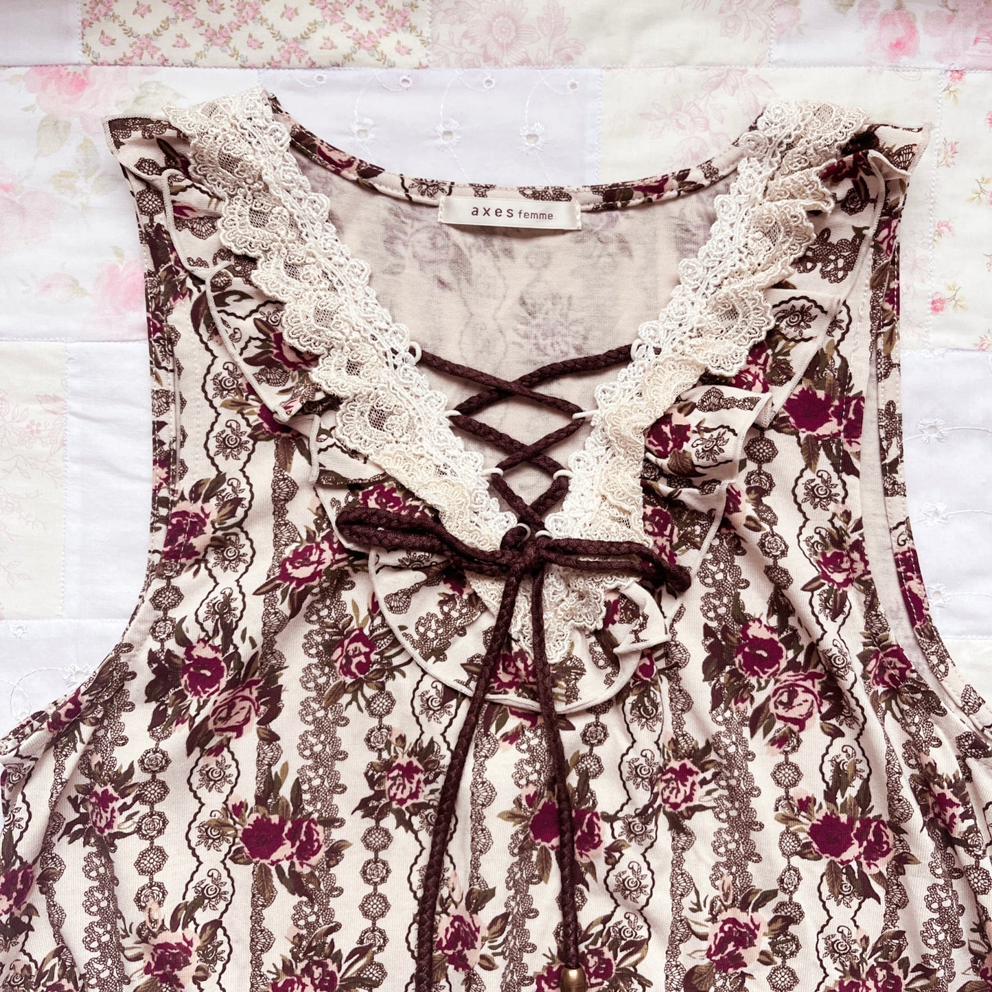 axes femme rose tunic camisole