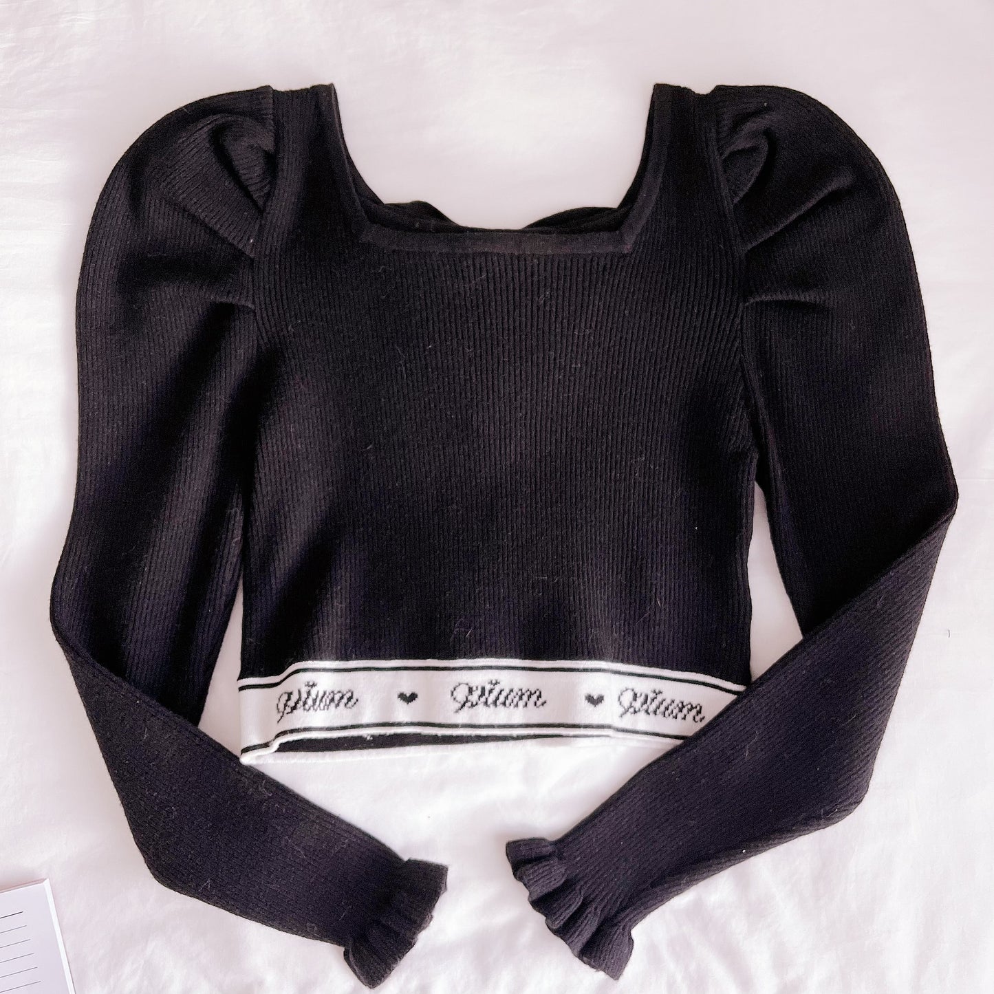 pium ribbed knit crop top