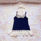 navy halter camisole