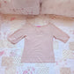blush pink scoop neck top