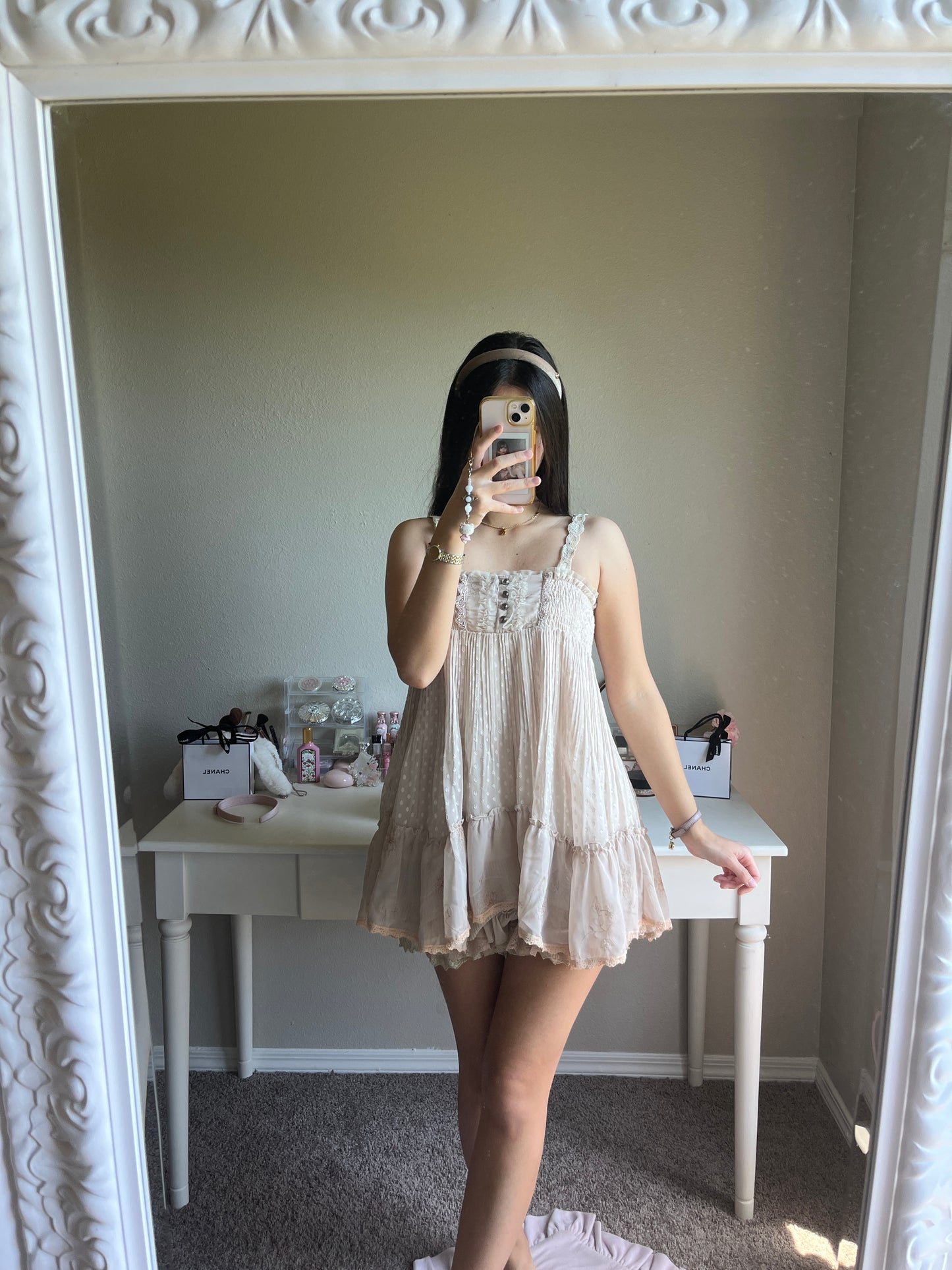 gray two way mini dress