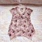 sheer violet roses top