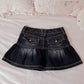 burberry blue label denim mini skirt