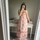 pink rosy maxi dress