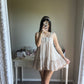 gray two way mini dress
