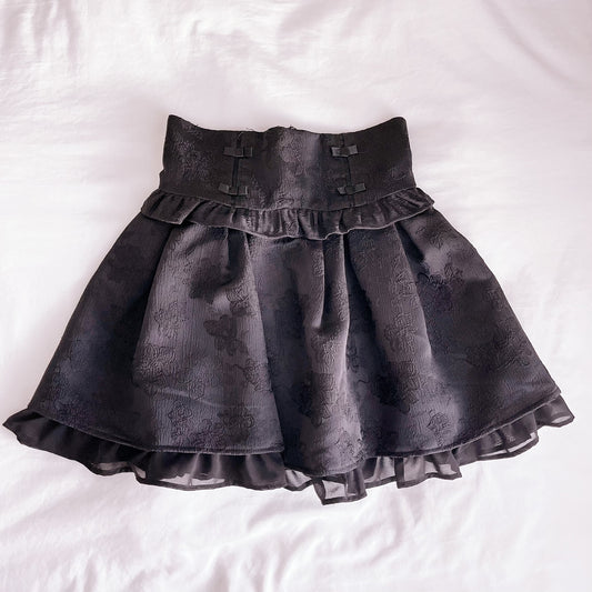 Pium brocade miniskirt