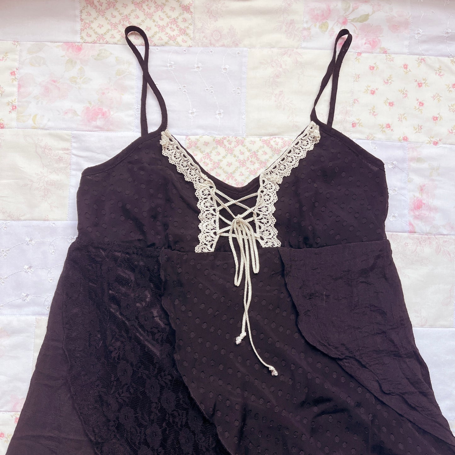 axes femme black lace mini dress