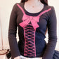 anna sui corset graphic tee