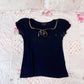 jill stuart soft black tee