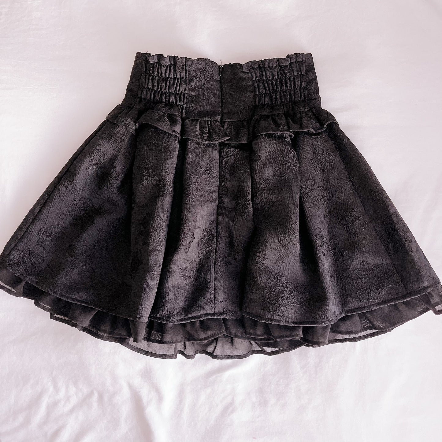 Pium brocade miniskirt