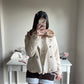axes femme beige short coat