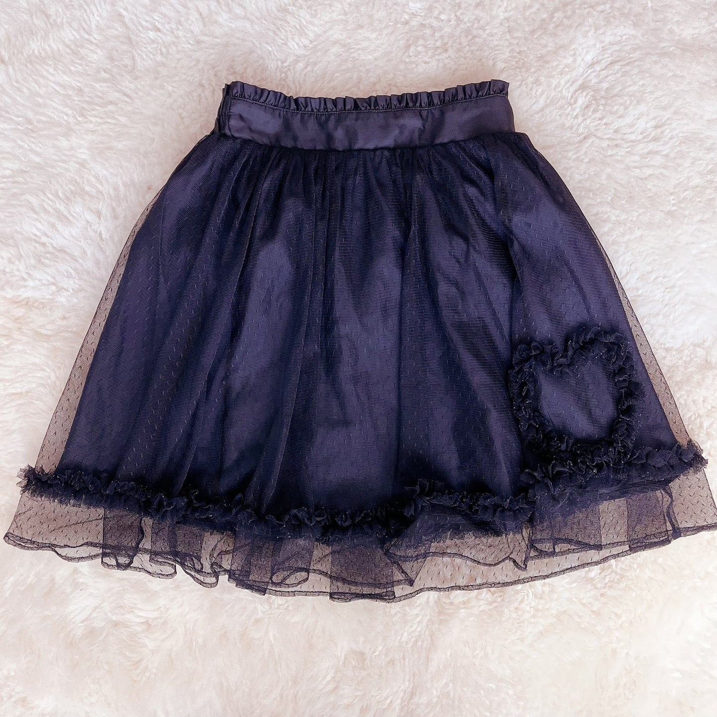 ank rouge tulle skirt