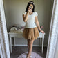 cream puff sleeve princess knit