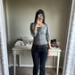 gray cardigan two piece set