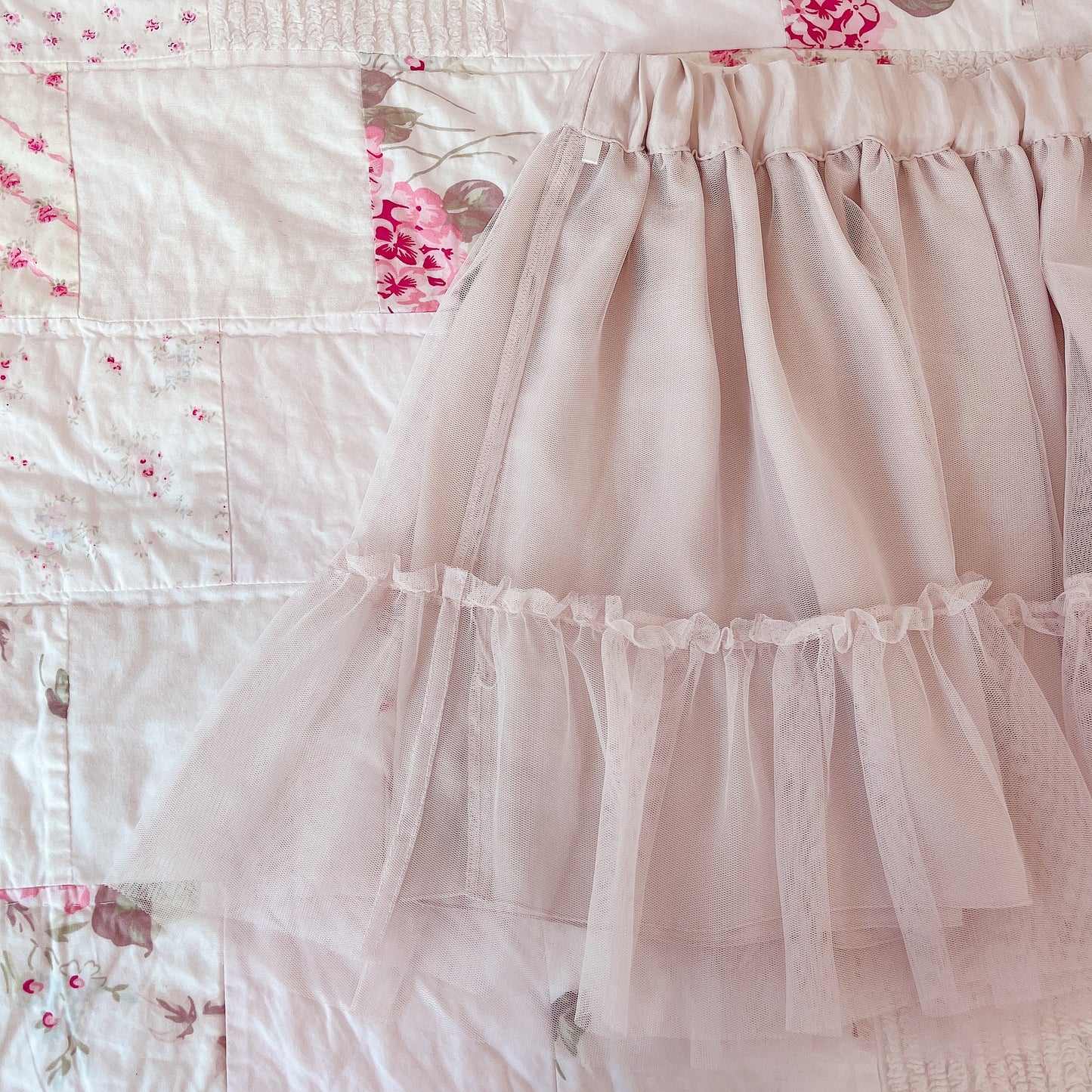 baby pink tulle skirt