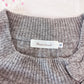 gray ribbon accent knit