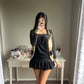 black gothic halter neck camisole