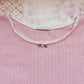 pink pointelle knit