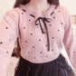 evelyn heart dot sweater