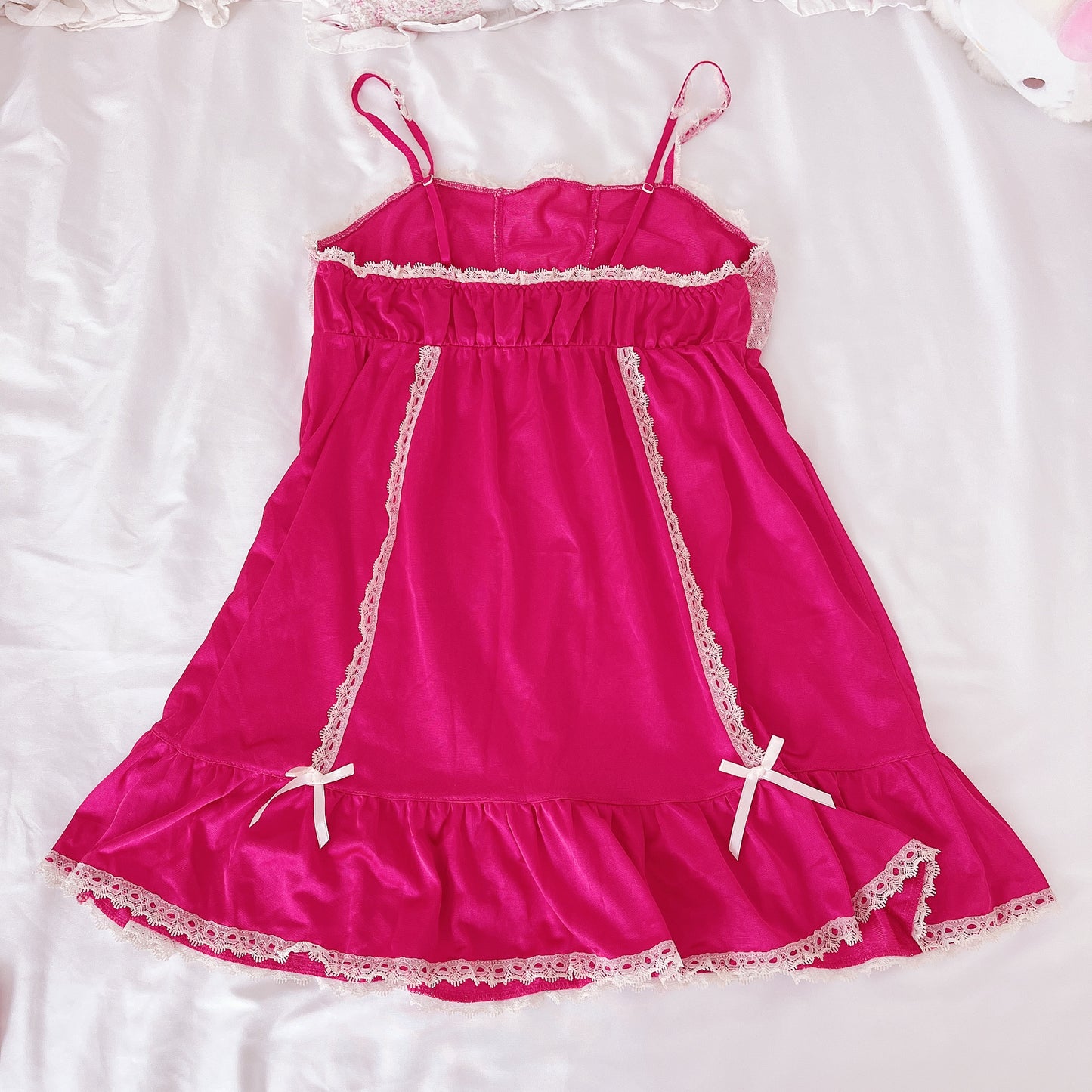 hot pink babydoll cami