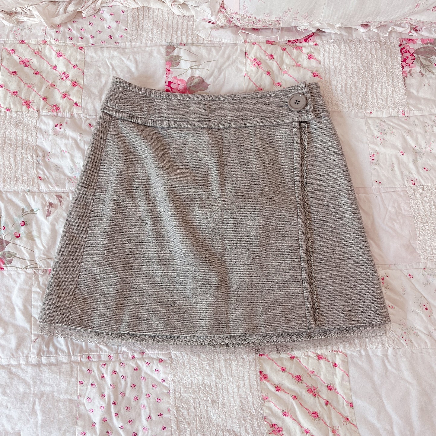 gray office siren skirt