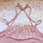 pink lace halter camisole