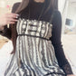 beige striped two way jsk