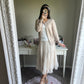 milk tea polka dot cardigan