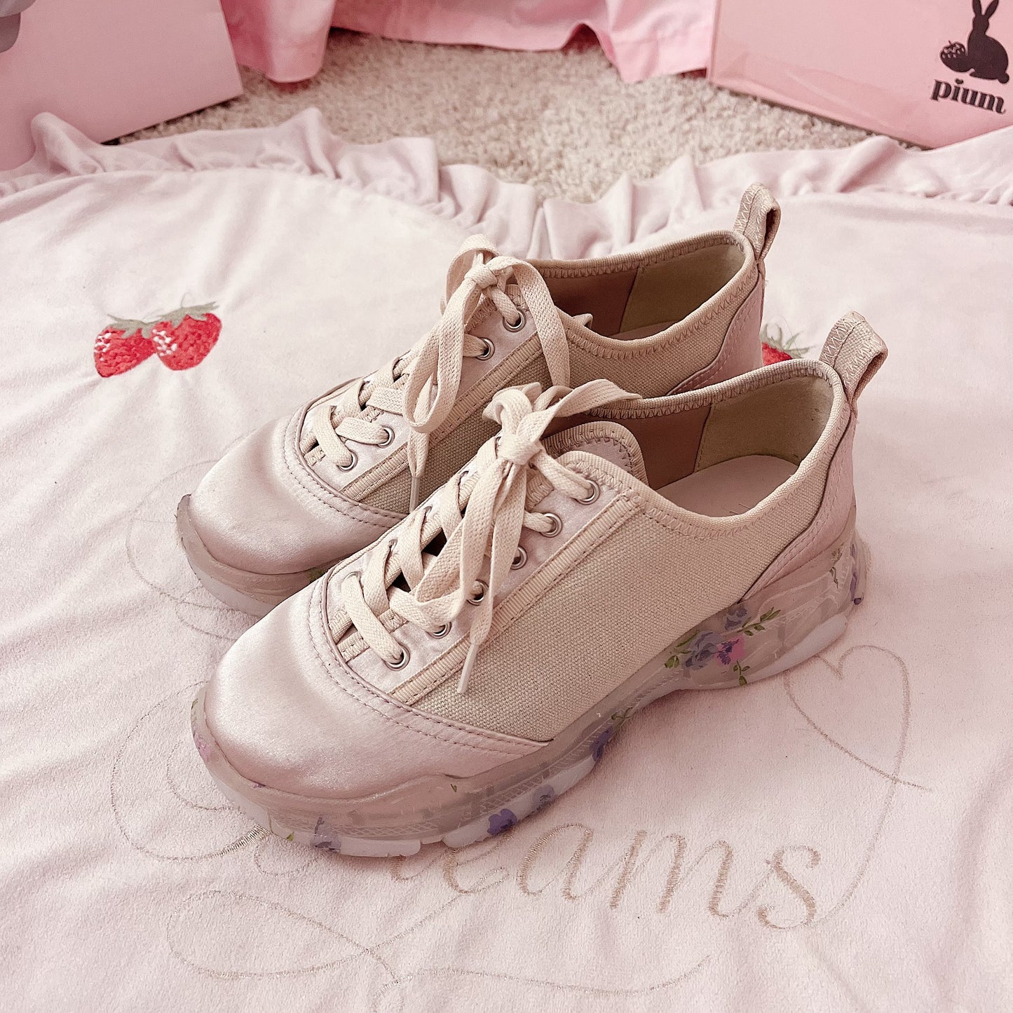 merry jenny floral sole sneakers