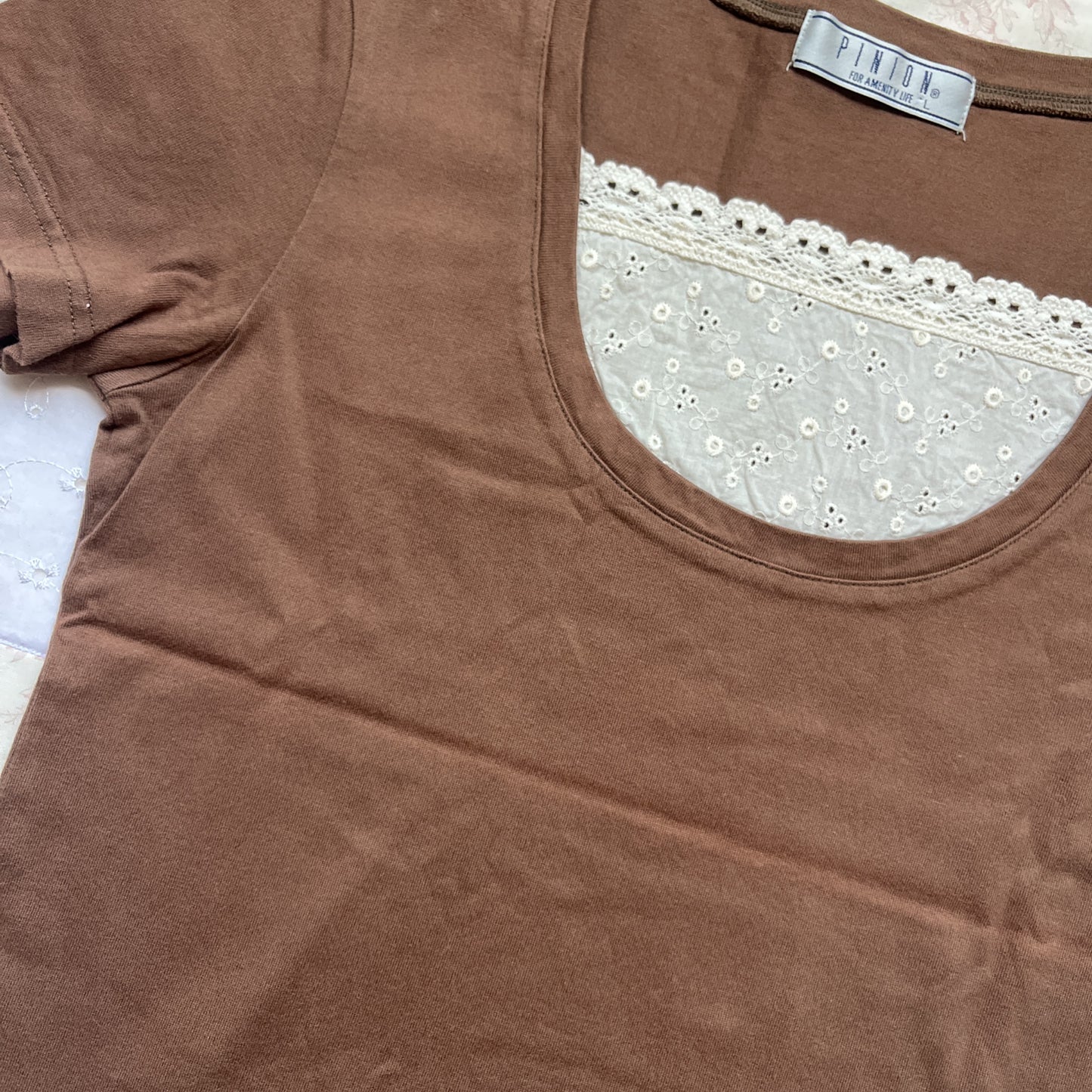 brown milkmaid tshirt