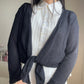 black knit bolero