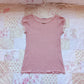pink pointelle knit