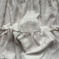 tan chiffon midi skirt
