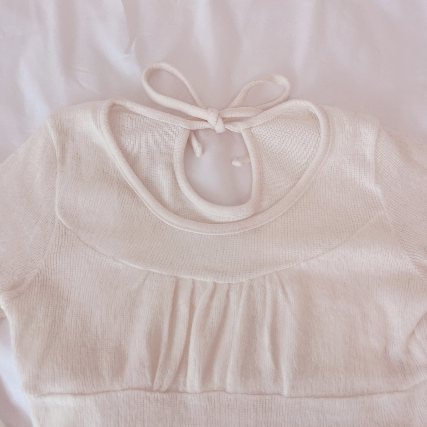 cream babydoll sweater