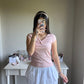 mauve vneck top