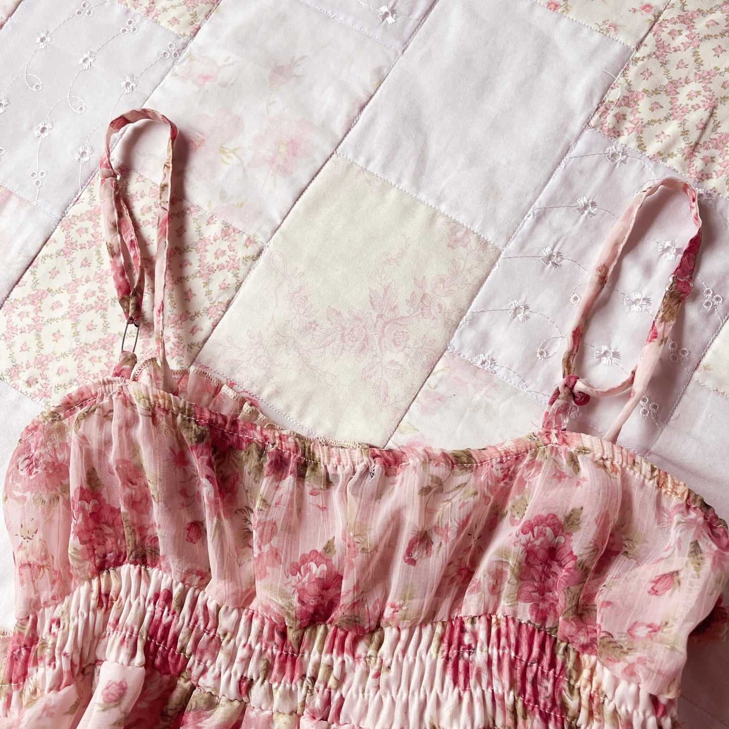 pink rosy maxi dress