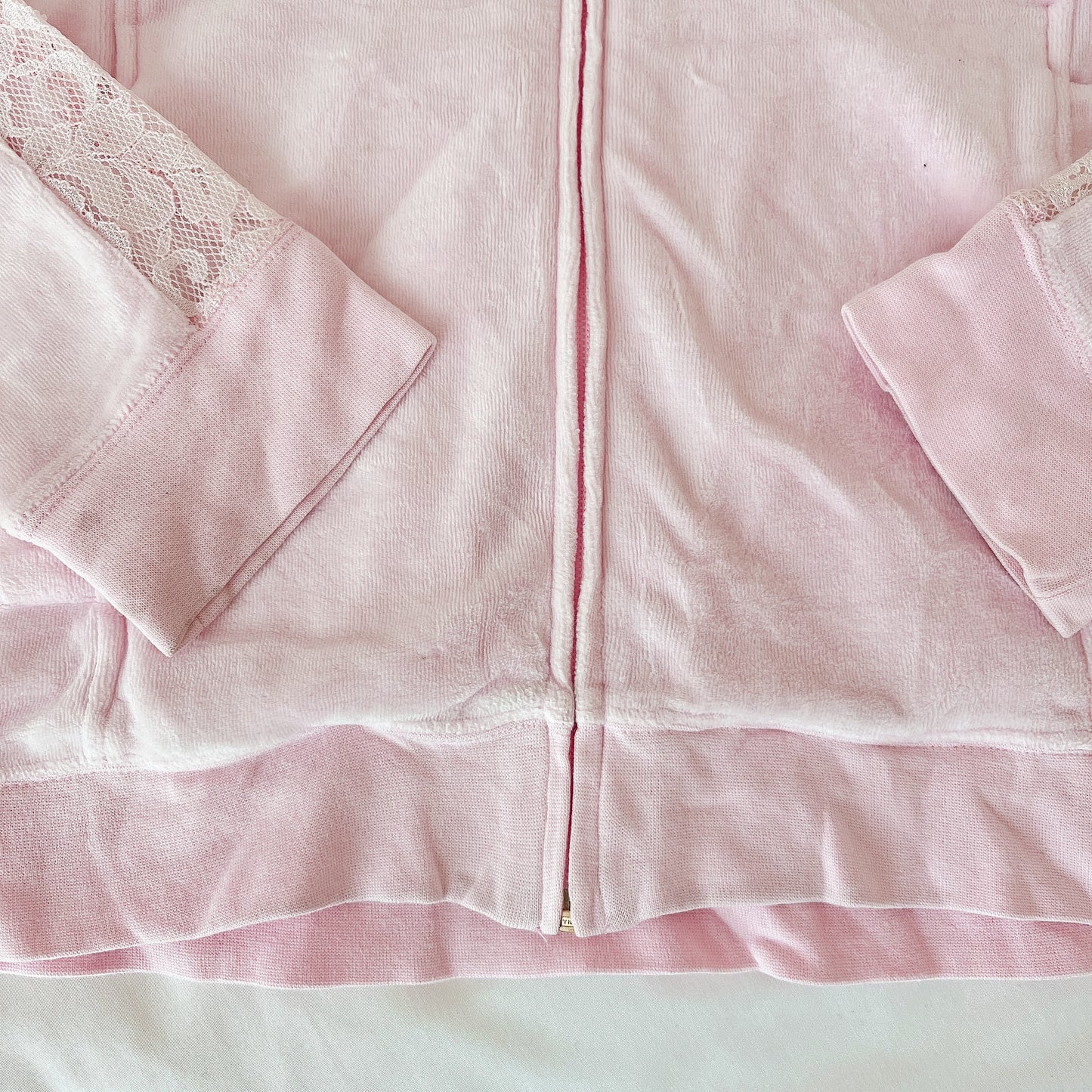 rady pink fur trim zip up