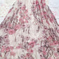 pink floral two piece dress set
