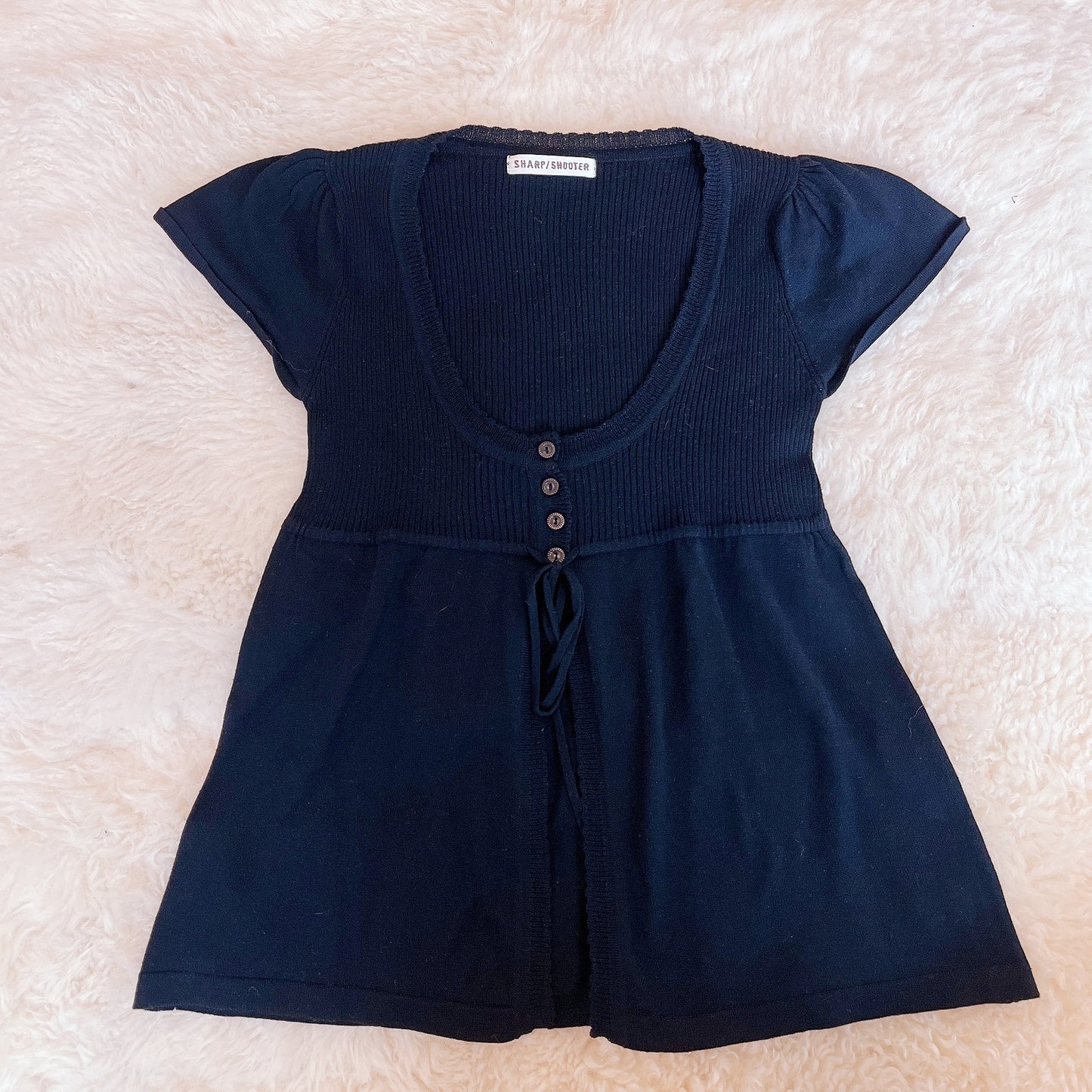 black babydoll cardigan