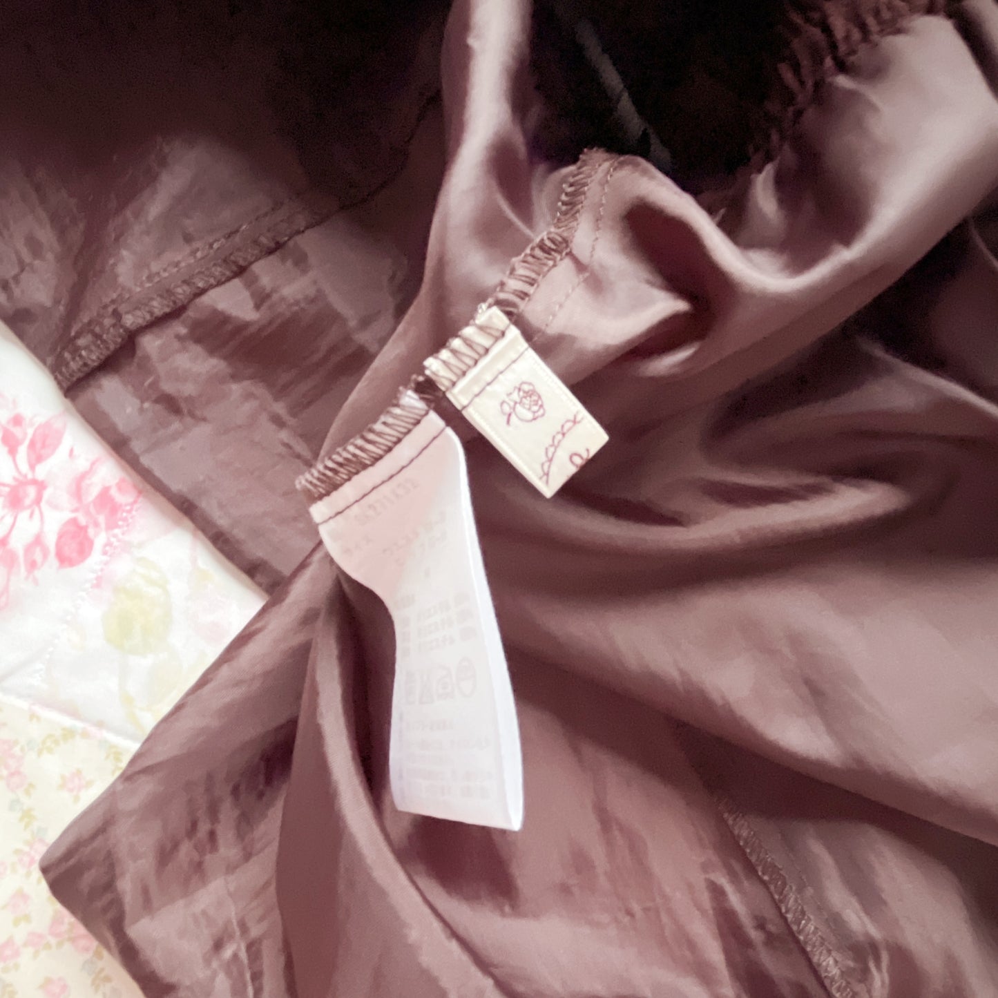 axes femme brown tulle tiered skirt