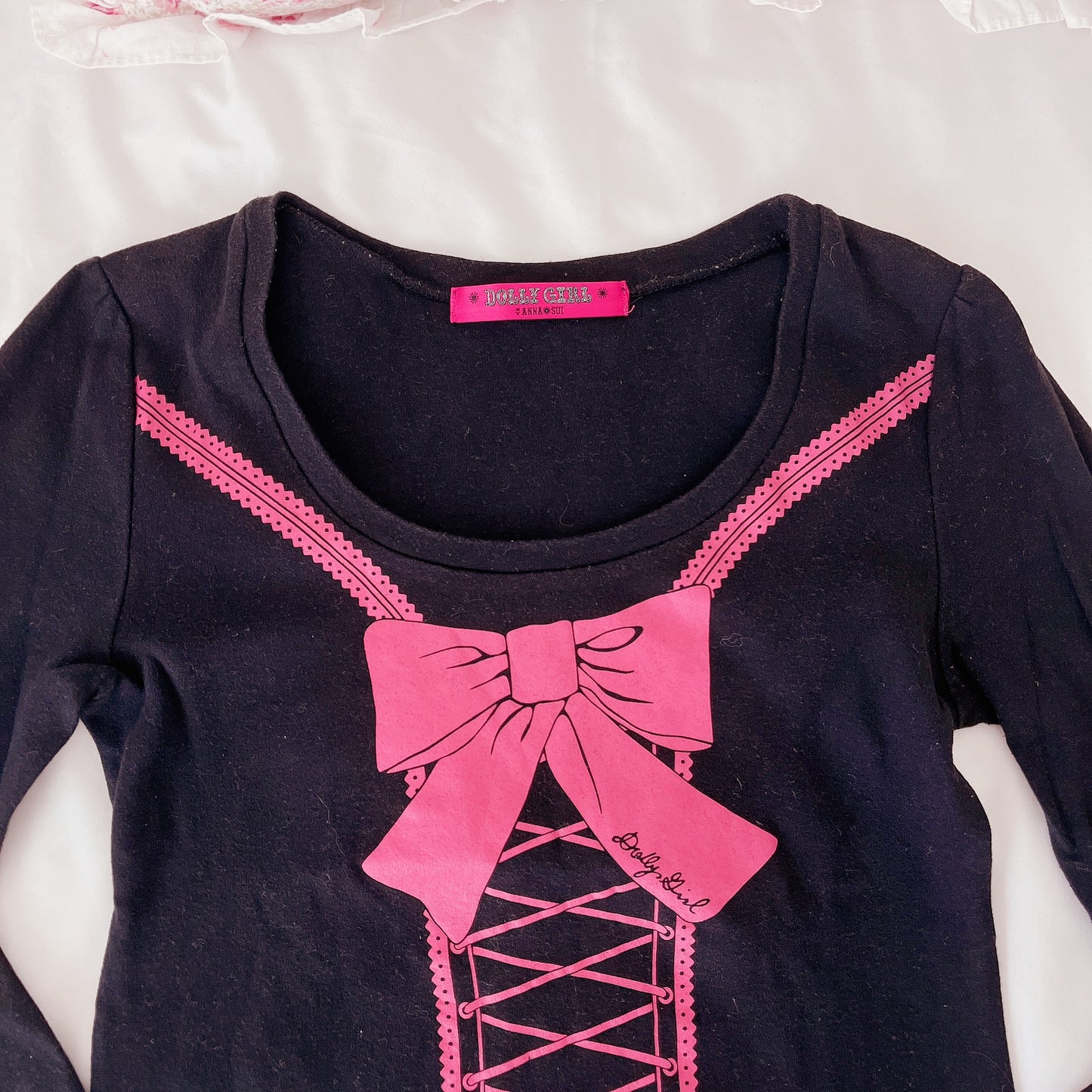 anna sui corset graphic tee