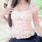 liz lisa princess floral top