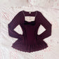 burgundy milkmaid tunic