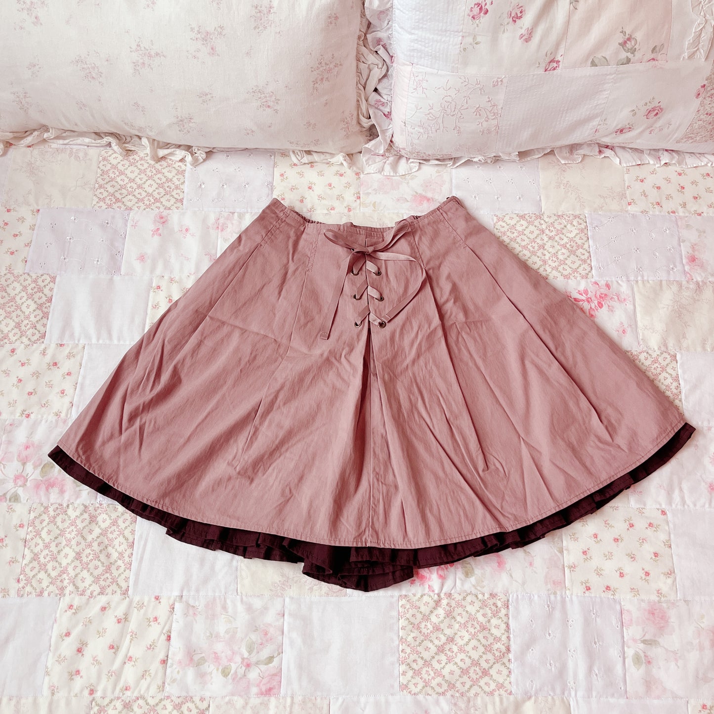 axes femme mauve choco skirt