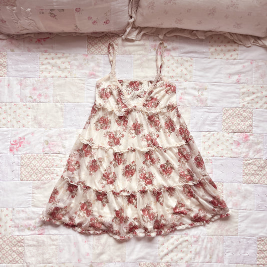 axes femme red rose mini dress