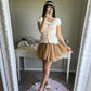 cream puff sleeve princess knit